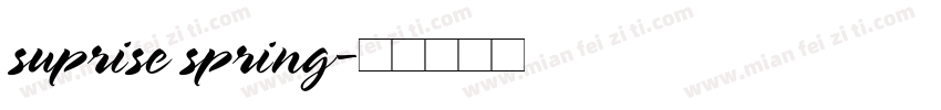 suprise spring字体转换